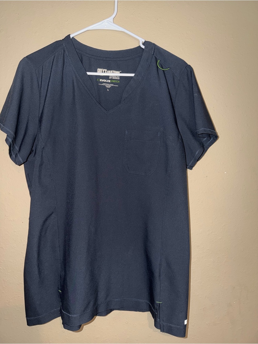 Grey's Anatomy Men’s Navy V-Neck Scrub Top